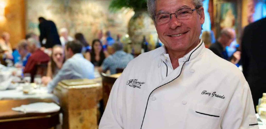 Lo Chef de Il Capriccio Tony Grande: «La mia storia diventerà un libro»